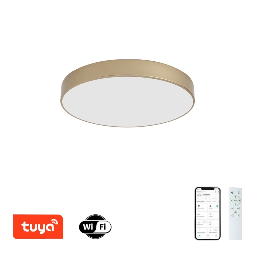 Brilagi - LED-dimmbare Deckenleuchte POOL SMART LED/60 W/230 V 3000–6000 K Ø 50 cm Wi-Fi Tuya gold + Fernbedienung