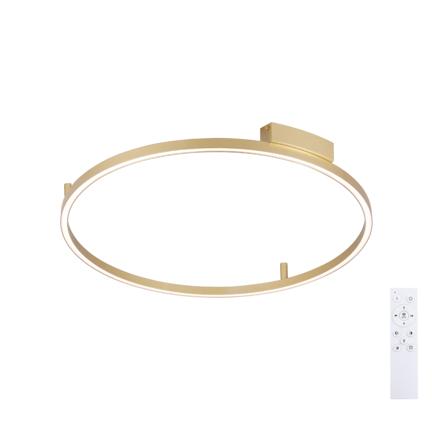 Brilagi - dimmbare LED-Deckenleuchte PORTOFINO LED/60W/230V 3000-6000K Ø 80 cm gold + Fernbedienung