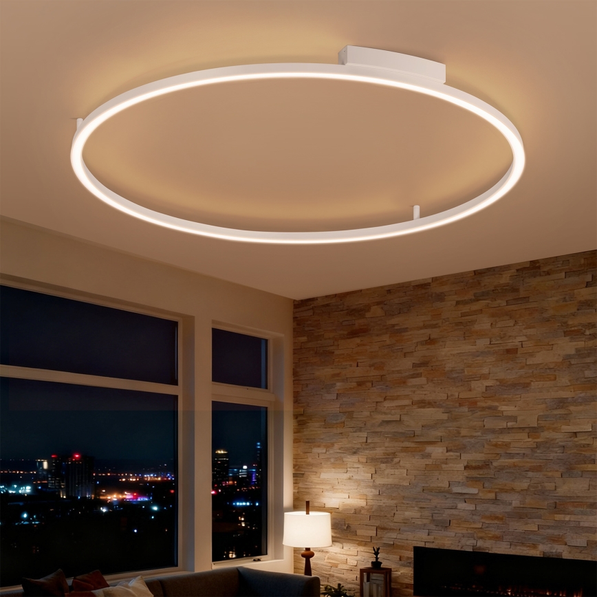 Brilagi - LED dimmbare Deckenleuchte PORTOFINO LED/85W/230V 3000–6000K Ø 120 cm Weiß + Fernbedienung
