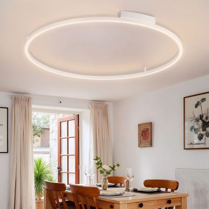 Brilagi - LED dimmbare Deckenleuchte PORTOFINO LED/85W/230V 3000–6000K Ø 120 cm Weiß + Fernbedienung