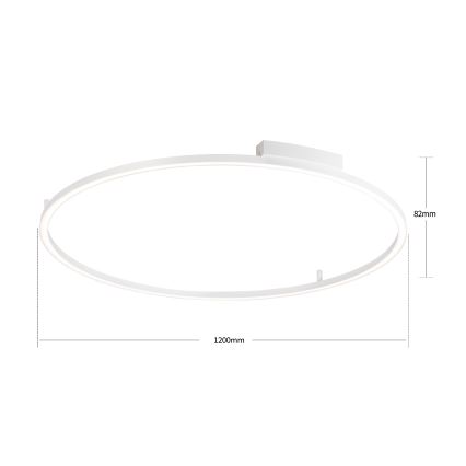 Brilagi - LED dimmbare Deckenleuchte PORTOFINO LED/85W/230V 3000–6000K Ø 120 cm Weiß + Fernbedienung