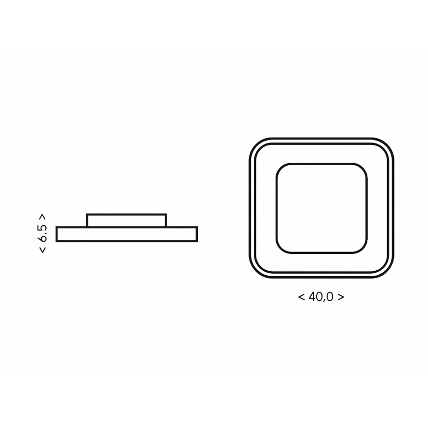 Brilagi - dimmbare LED-Deckenleuchte TRIVARO LED/88W/230V 3000-6000K 40x40 cm + Fernbedienung