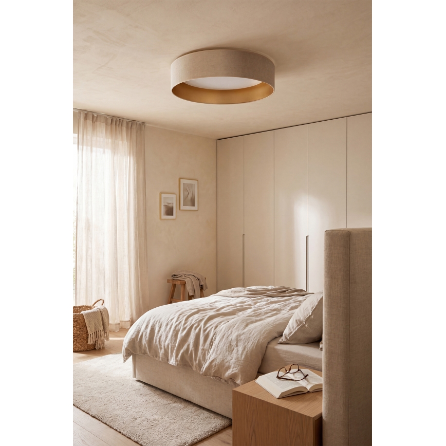 Brilagi - LED-dimmbare Deckenleuchte VELVET SMARTIX STARS LED/24W/230V 3000–6000K Ø 45 cm creme/gold Wi-Fi Tuya Beacon + Fernbedienung