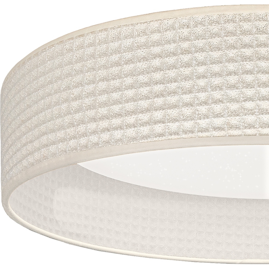 Brilagi - LED-dimmbare Deckenleuchte VELVET SMARTIX STARS LED/36W/230V 3000-6000K Ø 55 cm cremefarben Wi-Fi Tuya Beacon + Fernbedienung