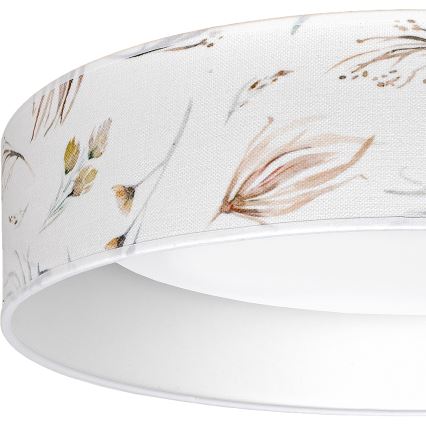 Brilagi - LED dimmbare Deckenleuchte VELVET SMARTIX LED/24W/230V 3000–6000K Ø45 cm weiß mit Blumenmuster Wi‑Fi Tuya Beacon + Fernbedienung