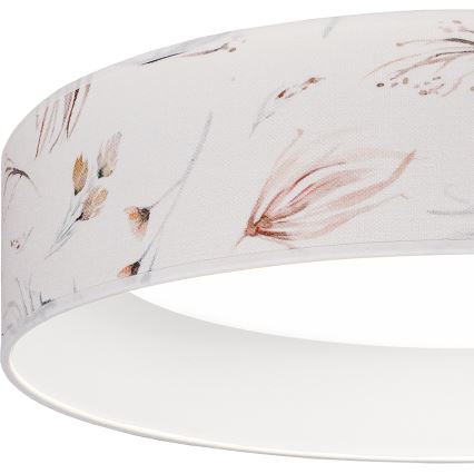Brilagi - LED-dimmbare Deckenleuchte VELVET SMARTIX LED/36W/230V 3000-6000K Ø 55 cm weiß/Blumenmuster Wi-Fi Tuya Beacon + Fernbedienung