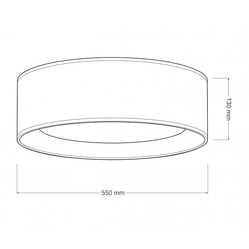Brilagi - dimmbares Deckenleuchte VELVET SMARTIX LED/36W/230V 3000-6000K Ø 55 cm braun Wi-Fi Tuya Beacon + Fernbedienung