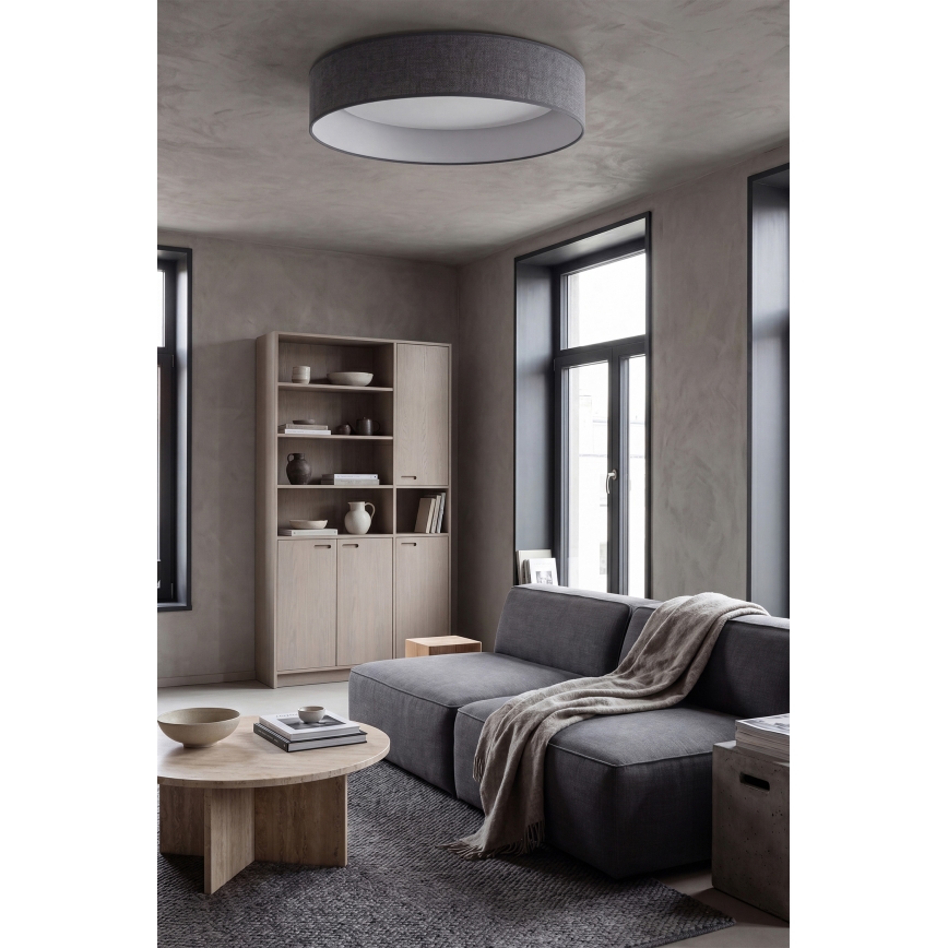 Brilagi - dimmbare LED-Deckenleuchte VELVET SMART VARI LED/24W/230V 3000-6500K Ø 45 cm grau + Fernbedienung