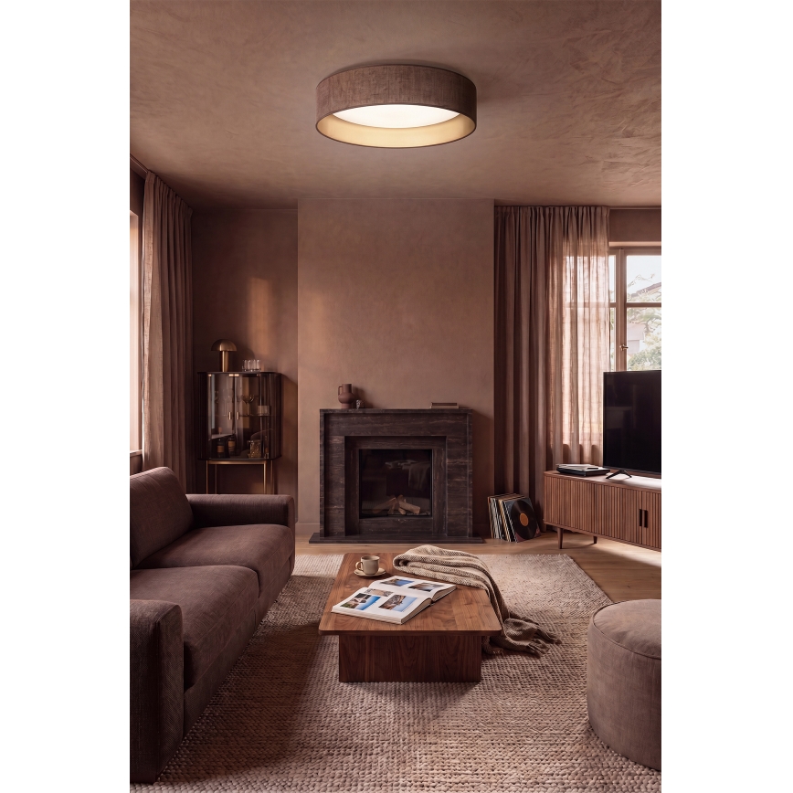 Brilagi - LED dimmbare Deckenleuchte VELVET SMART VARI LED/24W/230V 3000-6500K Ø 45 cm braun/gold + Fernbedienung