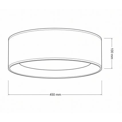 Brilagi - LED dimmbare Deckenleuchte VELVET SMART VARI LED/24W/230V 3000-6500K Ø 45 cm braun/gold + Fernbedienung