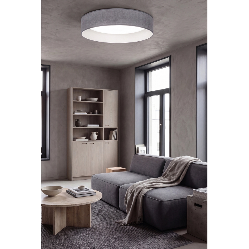 Brilagi - LED dimmbare Deckenleuchte VELVET SMART VARI LED/36W/230V 3000–6500K Ø 55 cm grau + Fernbedienung