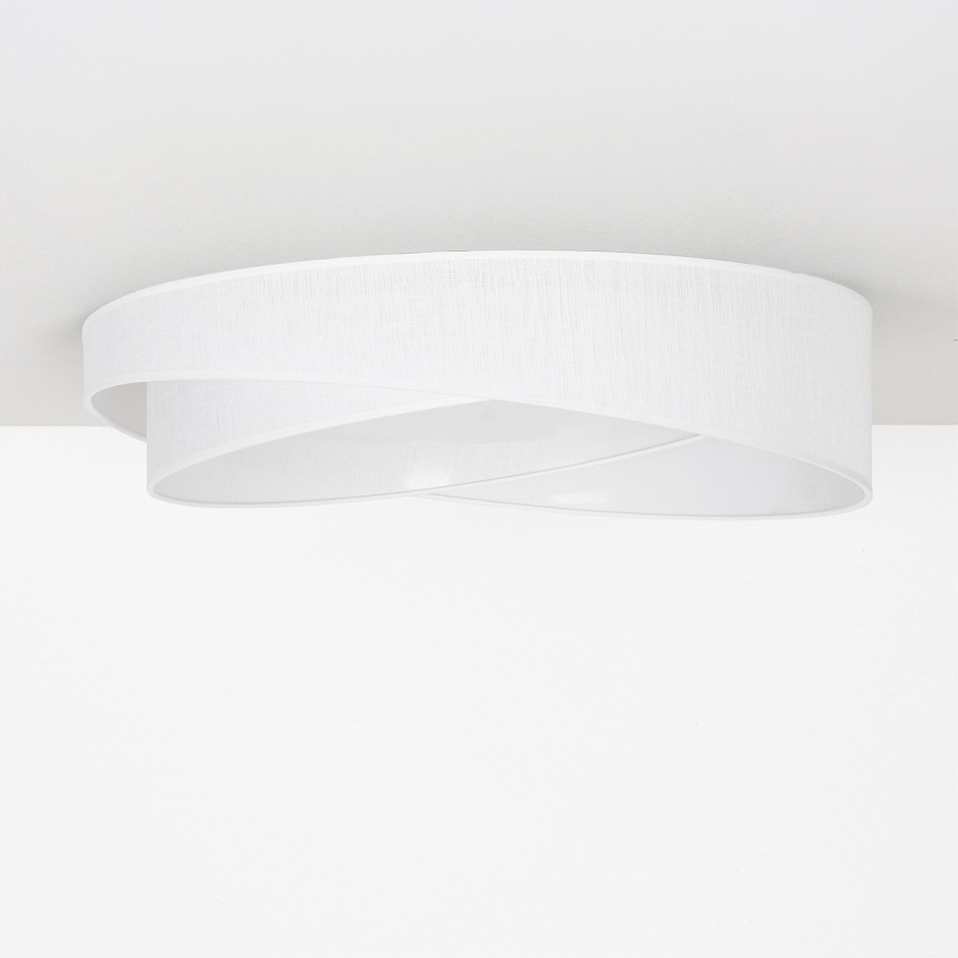 BRILAGI - dimmbare LED-Deckenleuchte VELVET TWIST LED/36W/230V 3000-6000K Ø 65 cm Wi-Fi Tuya Beacon weiß + Fernbedienung