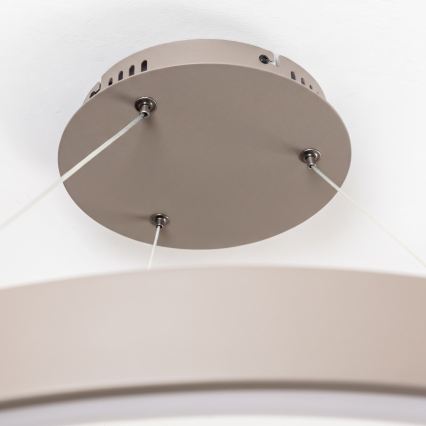 BRILAGI - LED dimmbarer Pendelleuchte an Kabel FALCON II LED/108W/230V 3000-6500K Ø 80 cm beige + Fernbedienung