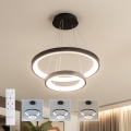 Brilagi - LED dimmbare Pendelleuchte an Kabel FALCON SLIM LED/68W/230V 3000–6500K Ø 50 cm schwarz + Fernbedienung