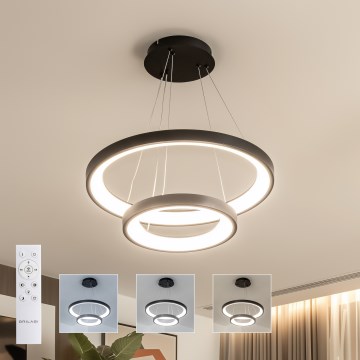 Brilagi - LED dimmbare Pendelleuchte an Kabel FALCON SLIM LED/68W/230V 3000–6500K Ø 50 cm schwarz + Fernbedienung