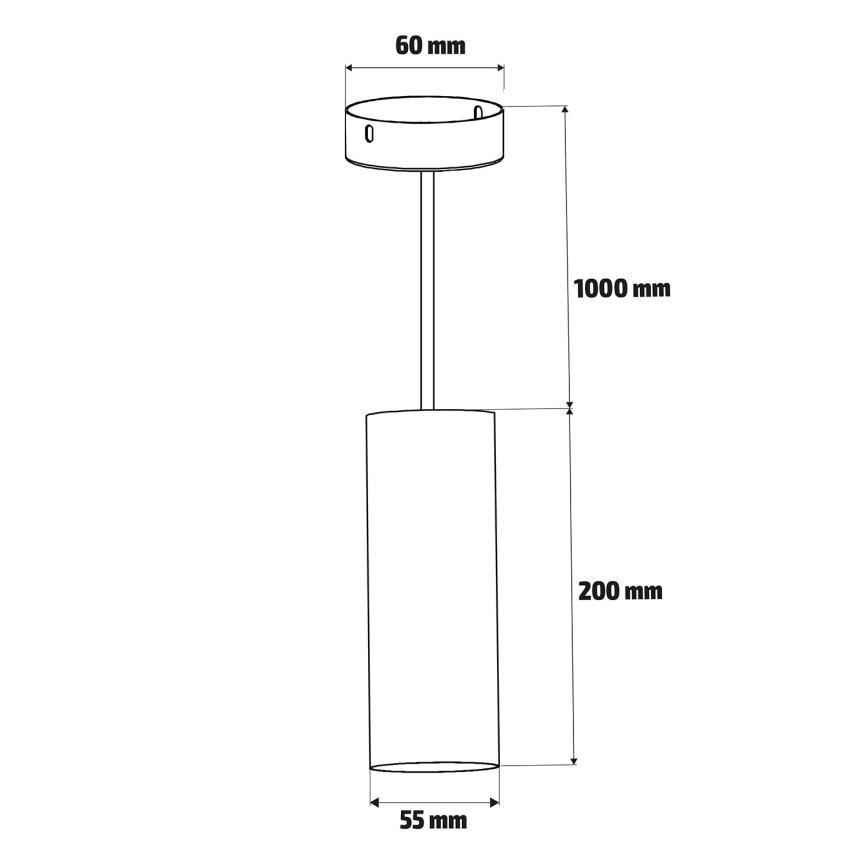 Brilagi - LED RGBW dimmbare Seil-Pendelleuchte SELE 1xGU10/6W/230V 3000K schwarz/gold