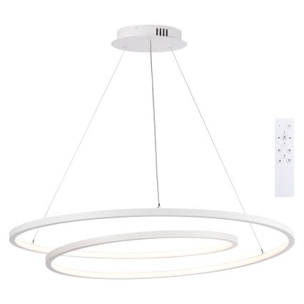 Brilagi - Dimmbarer LED-Kronleuchter mit Kabelaufhängung TWISTER LED/105W/230V 3000-6000K Ø 100 cm weiß + Fernbedienung