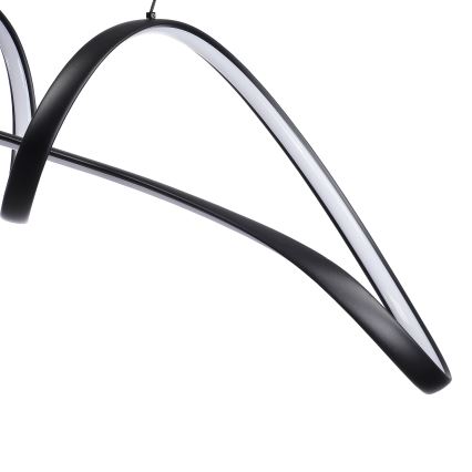 Brilagi - dimmbare Pendelleuchte TWISTER LED/60W/230V 3000-6000K schwarz + Fernbedienung