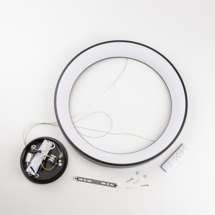 Brilagi - LED-dimmbare Seil-Pendelleuchte FALCON II LED/99 W/230 V 3000–6500 K Ø 60 cm schwarz + Fernbedienung