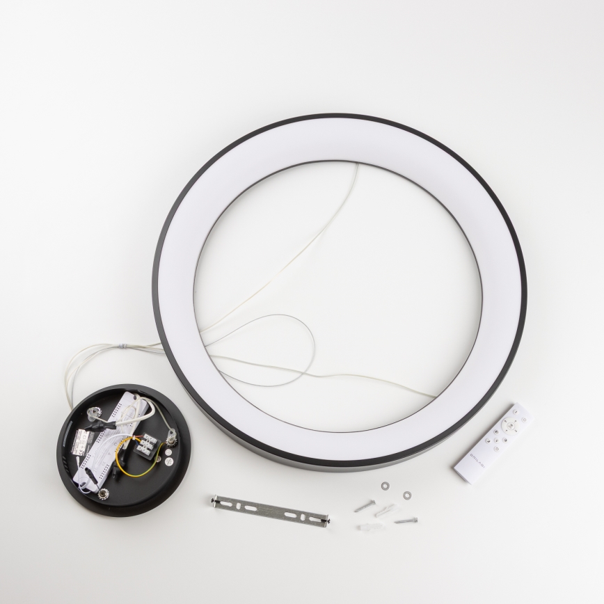 Brilagi - LED-dimmbare Seil-Pendelleuchte FALCON II LED/99 W/230 V 3000–6500 K Ø 60 cm schwarz + Fernbedienung