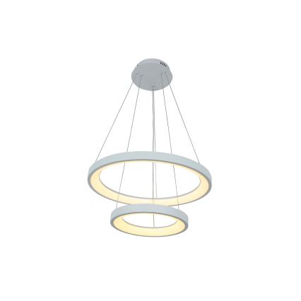 Brilagi - LED-dimmbare Pendelleuchte an Stahlseil FALCON SLIM LED/68W/230V 3000-6500K Ø 50 cm weiß + Fernbedienung