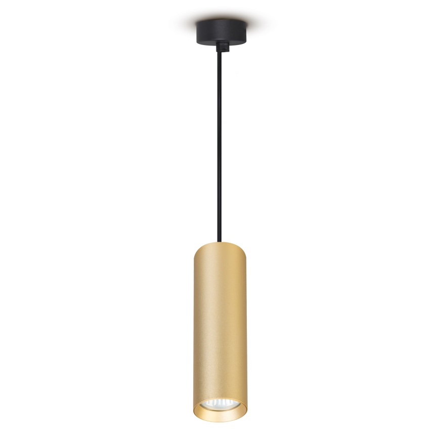 Brilagi - LED RGBW dimmbare Hängeleuchte mit Seilabhängung SELE 1xGU10/4,8W/230V 3000K schwarz/gold + Fernbedienung