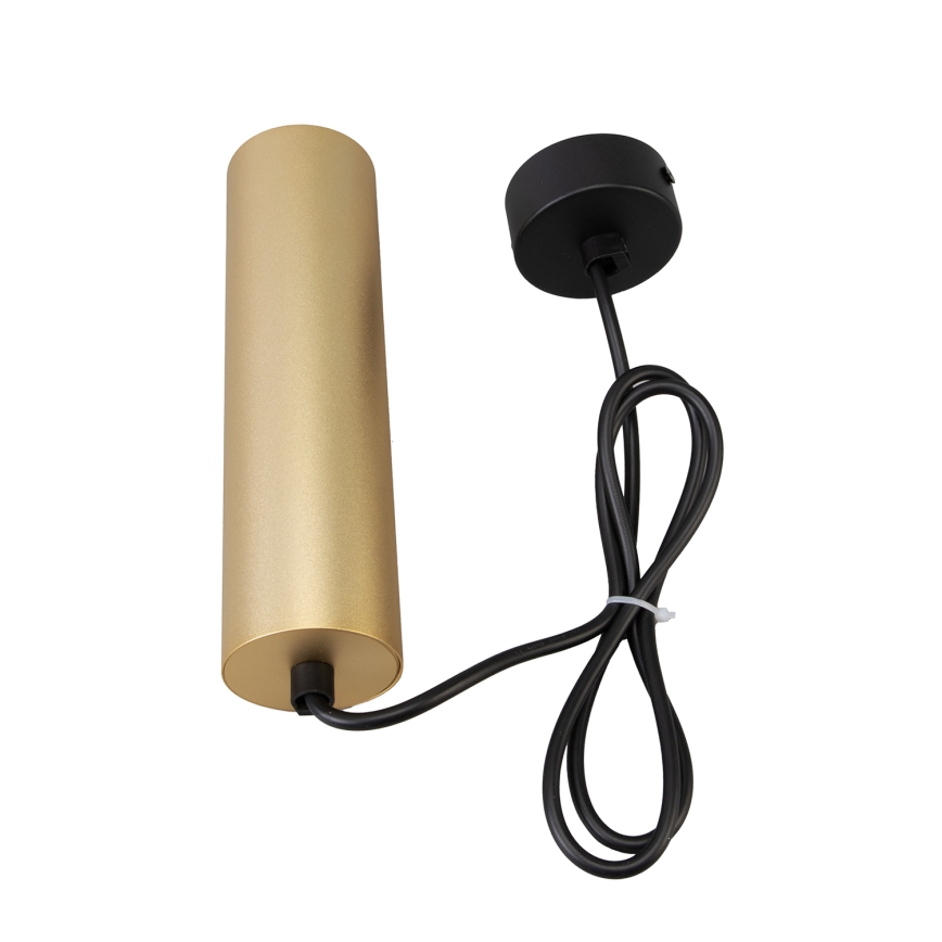 Brilagi - LED RGBW dimmbare Hängeleuchte mit Seilabhängung SELE 1xGU10/4,8W/230V 3000K schwarz/gold + Fernbedienung