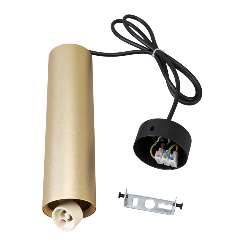 Brilagi - LED RGBW dimmbare Hängeleuchte mit Seilabhängung SELE 1xGU10/4,8W/230V 3000K schwarz/gold + Fernbedienung