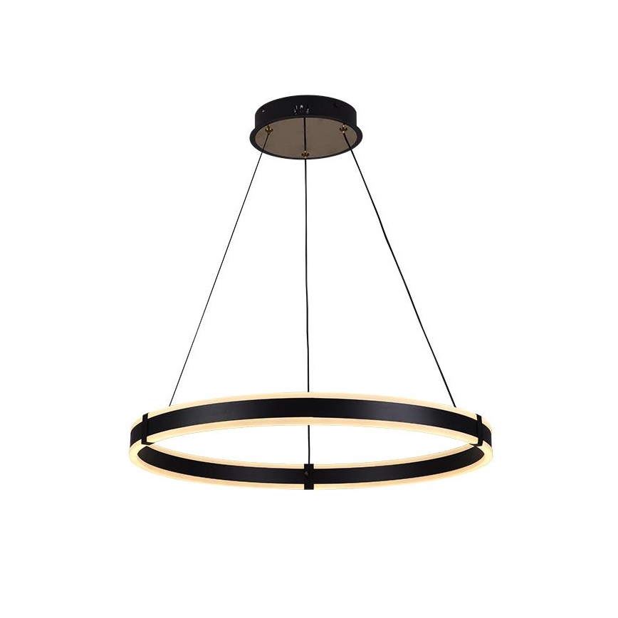 Brilagi - LED-dimmbare Pendelleuchte an Kabel CIRCLE LED/85W/230V 3000-6500K Ø 60 cm schwarz/gold + Fernbedienung