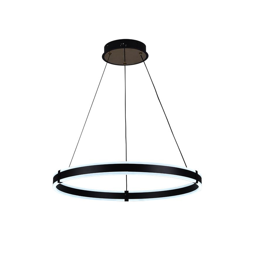Brilagi - LED-dimmbare Pendelleuchte an Kabel CIRCLE LED/85W/230V 3000-6500K Ø 60 cm schwarz/gold + Fernbedienung