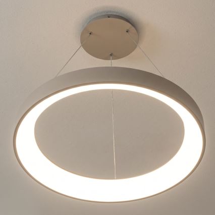 BRILAGI - LED-dimmbare Pendelleuchte an Kabel FALCON II LED/99W/230V 3000-6500K Ø 60 cm beige + mit Fernbedienung