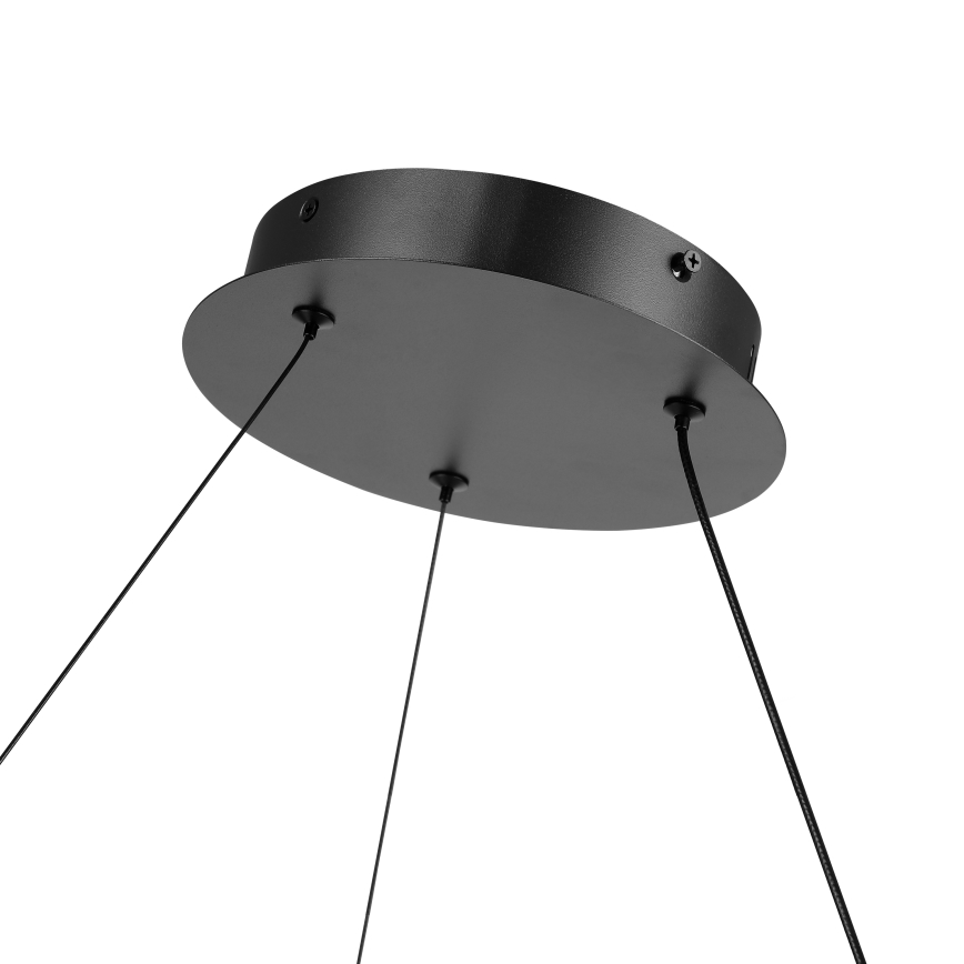 Brilagi - Dimmbare LED-Pendelleuchte an Seil TWISTER LED/75W/230V 3000-6000K Ø 70 cm schwarz + Fernbedienung