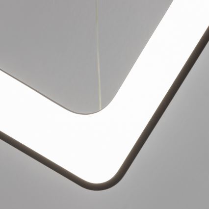 Brilagi - LED dimmbare Pendelleuchte mit Seilaufhängung FALCON II LED/125W/230V 3000-6500K 60x60 cm schwarz + Fernbedienung