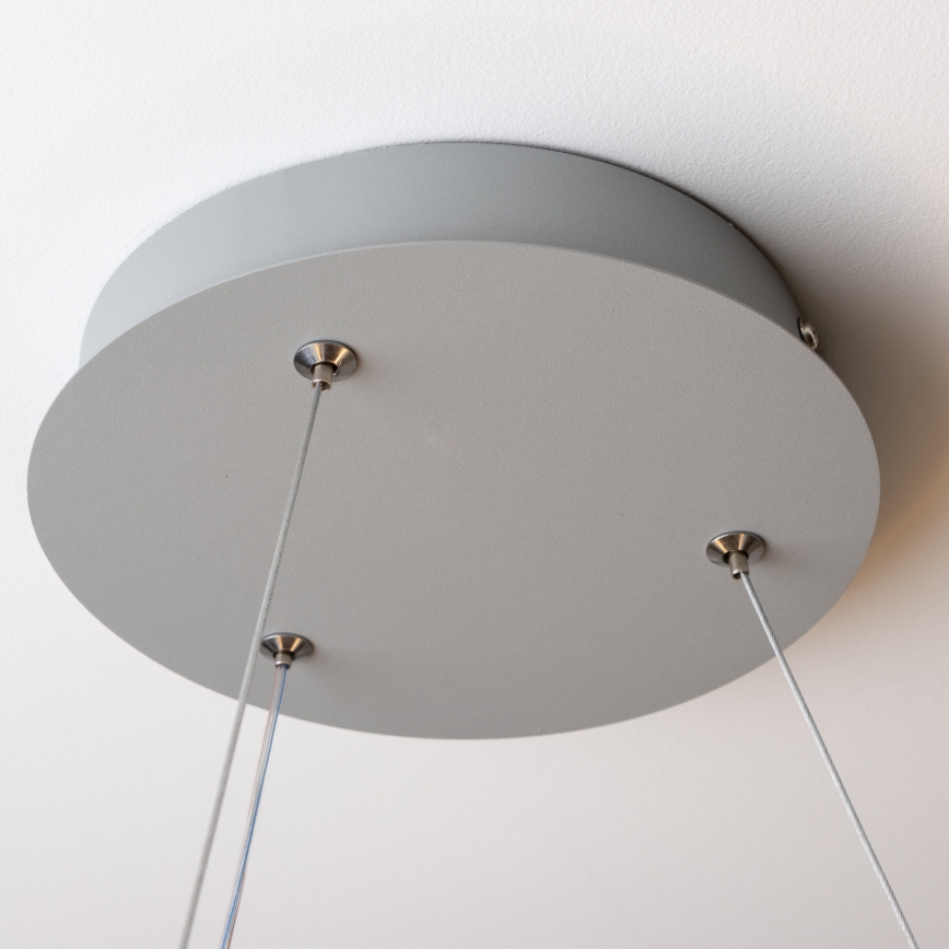 Brilagi - Dimmbare LED-Hängeleuchte FALCON an Kabel LED/80W/230V 3000-6500K Ø 60 cm grau + Fernbedienung