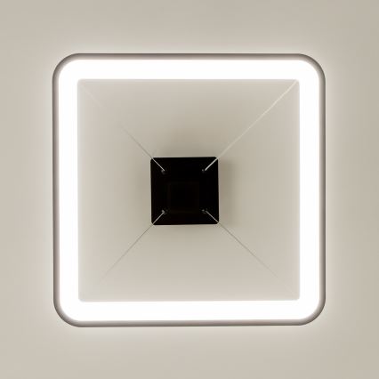 Brilagi - LED-dimmbare Pendelleuchte FALCON SLIM LED/50W/230V 3000-6500K 50x50 cm schwarz + Fernbedienung