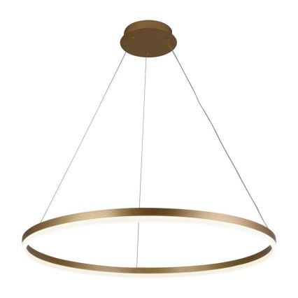 Brilagi - LED-dimmbare Pendelleuchte an Kabel CIRCLE LED/55W/230V 3000-6500K Ø 80 cm gold + Fernbedienung