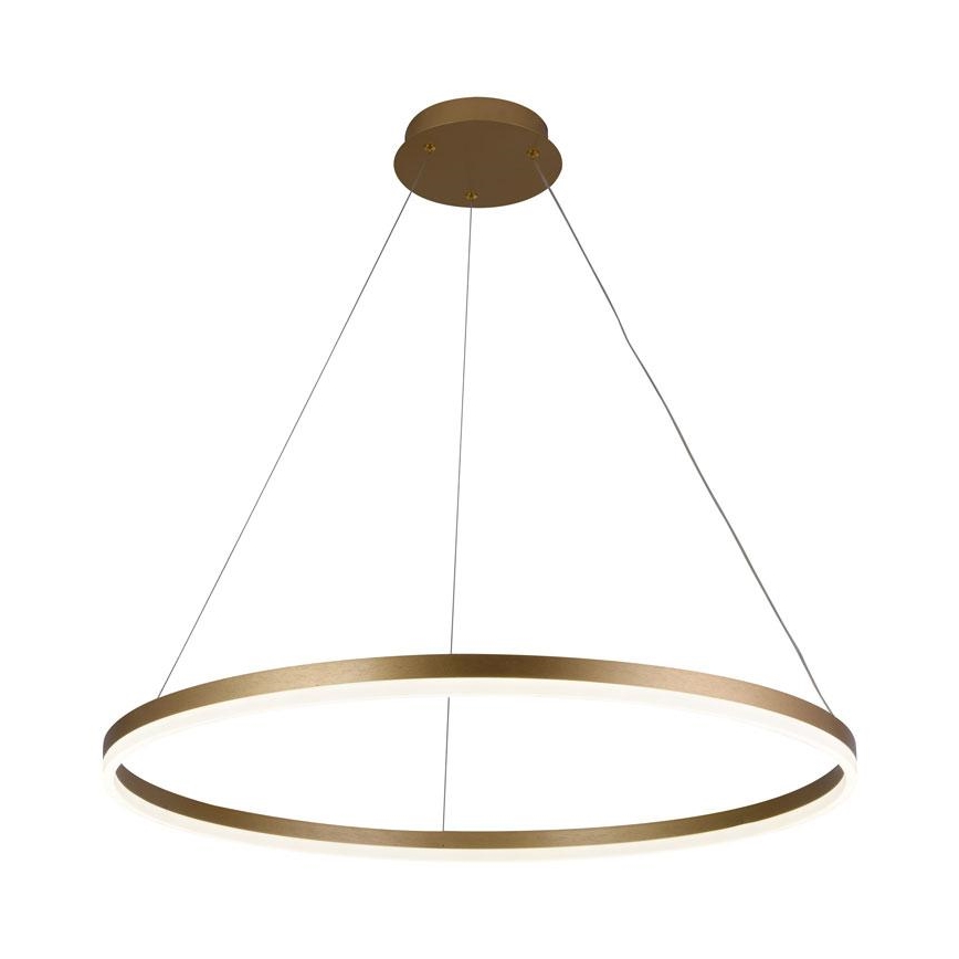 Brilagi - LED-dimmbare Pendelleuchte an Kabel CIRCLE LED/55W/230V 3000-6500K Ø 80 cm gold + Fernbedienung