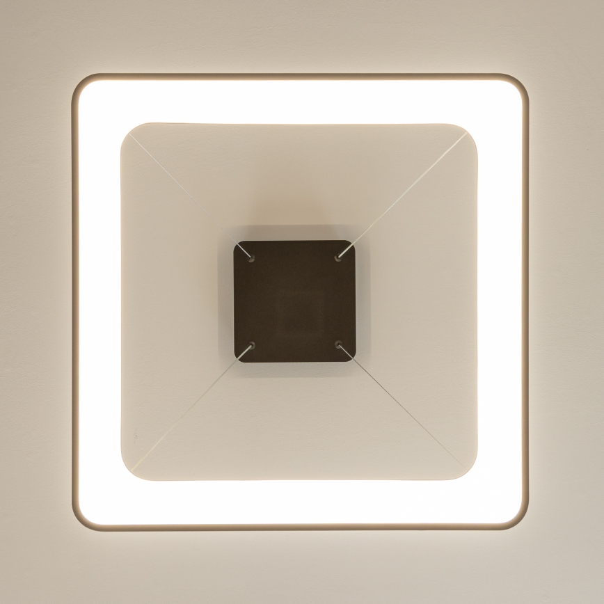 Brilagi - Dimmbare LED-Pendelleuchte an Stahlseil FALCON II LED/125W/230V 3000-6500K 60x60 cm schwarz + Fernbedienung