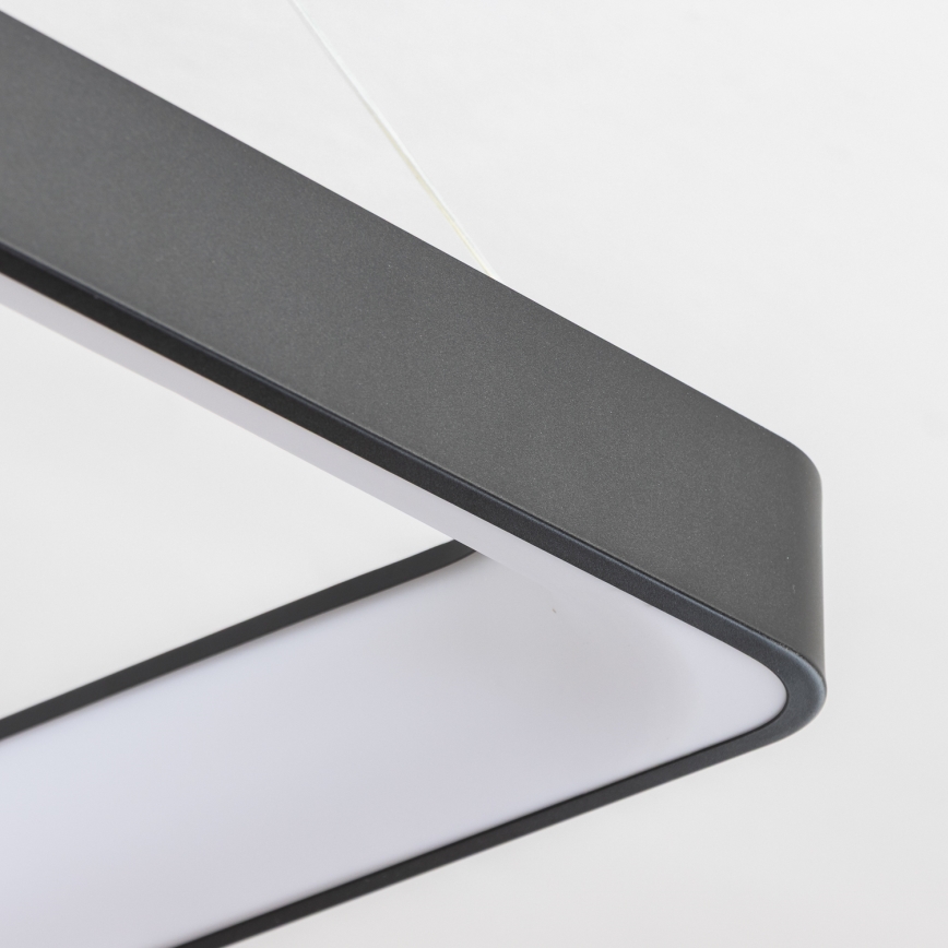 Brilagi - Dimmbare LED-Pendelleuchte an Stahlseil FALCON II LED/125W/230V 3000-6500K 60x60 cm schwarz + Fernbedienung