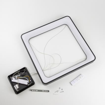 Brilagi - Dimmbare LED-Pendelleuchte an Stahlseil FALCON II LED/125W/230V 3000-6500K 60x60 cm schwarz + Fernbedienung