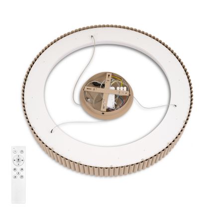 Brilagi - LED-dimmbare Seilpendelleuchte FALCON MODERN LED/54W/230V 3000-6500K Ø 60 cm beige + Fernbedienung