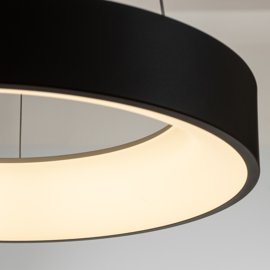 Brilagi - Dimmbare LED-Hängeleuchte mit Seilaufhängung FALCON LED/80W/230V 3000-6500K Ø 60 cm schwarz + Fernbedienung