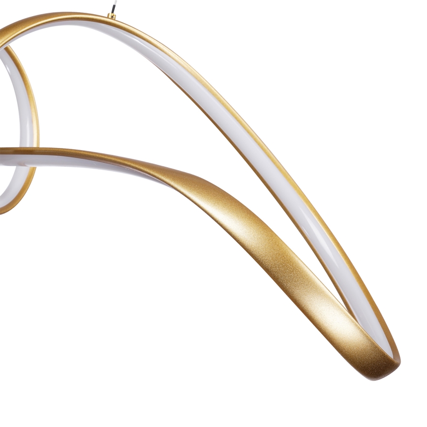 Brilagi - LED dimmbare Pendelleuchte an Kabel TWISTER LED/60W/230V 3000-6000K goldfarben + Fernbedienung