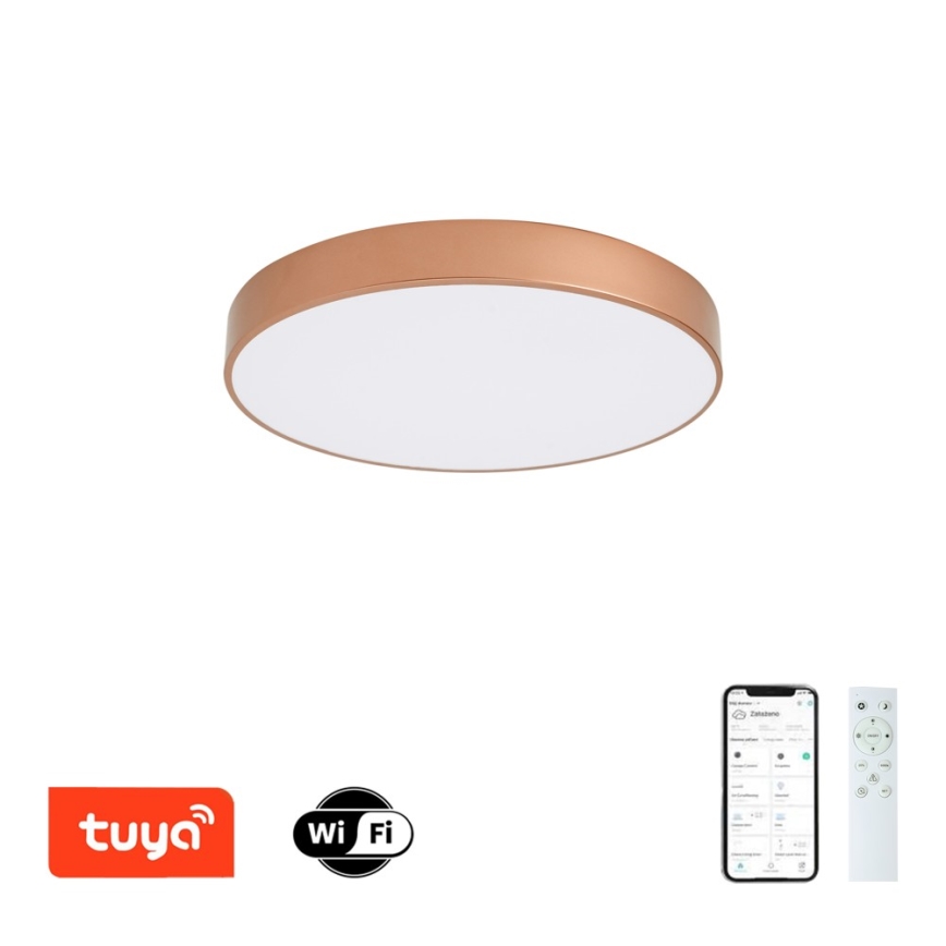 Brilagi - Dimmbares LED-Deckenlicht POOL SMART LED/60W/230V 3000–6000K Ø 50 cm Wi-Fi Tuya bronzefarben + Fernbedienung