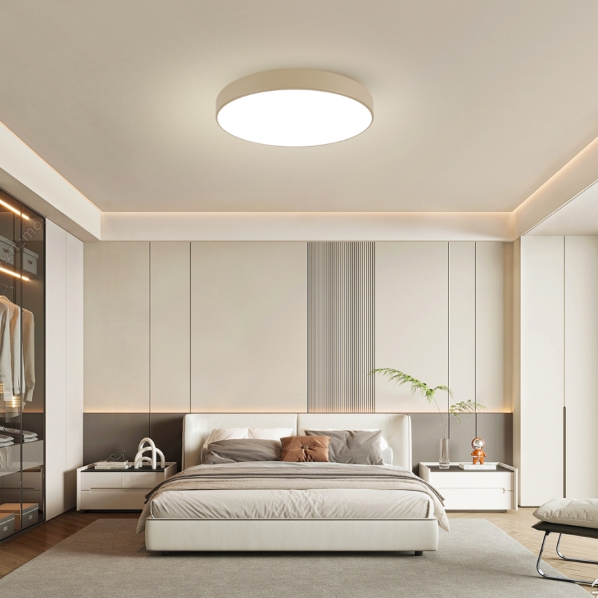Brilagi - LED-dimmbare Deckenleuchte POOL SMART LED/100W/230V 3000-6000K 80 cm beige Wi-Fi Tuya + Fernbedienung