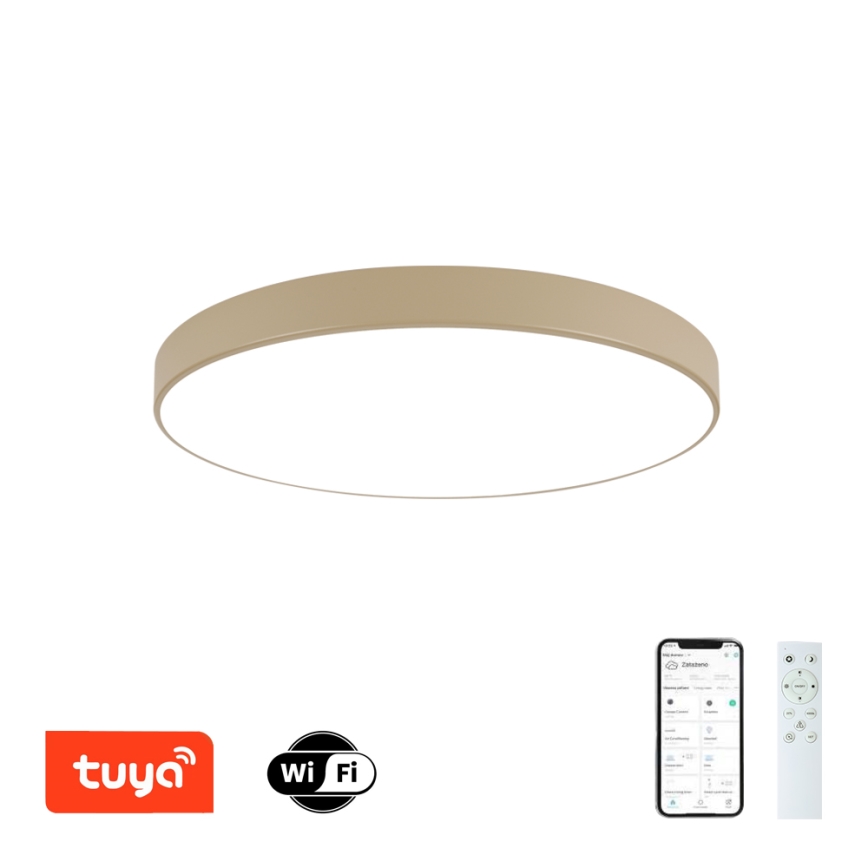 Brilagi - LED-dimmbare Deckenleuchte POOL SMART LED/100W/230V 3000-6000K 80 cm beige Wi-Fi Tuya + Fernbedienung