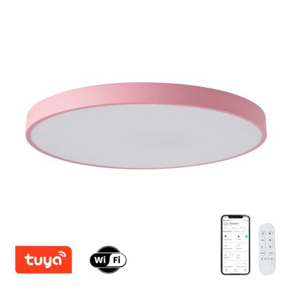 Brilagi - dimmbare SMART POOL LED-Leuchte 100W/230V Ø 80 cm, Wi‑Fi (Tuya) + Fernbedienung, rosa