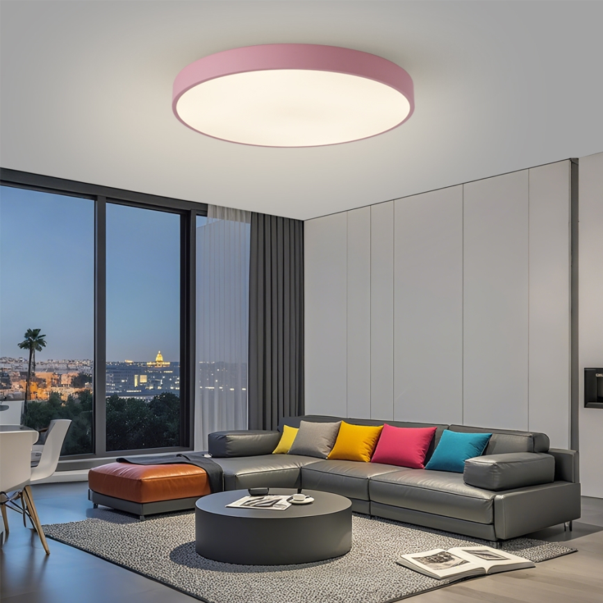 Brilagi - Dimmbare LED-Leuchte POOL SMART LED/100W/230V Ø 80 cm 3000-6000K Wi-Fi Tuya + Fernbedienung rosa