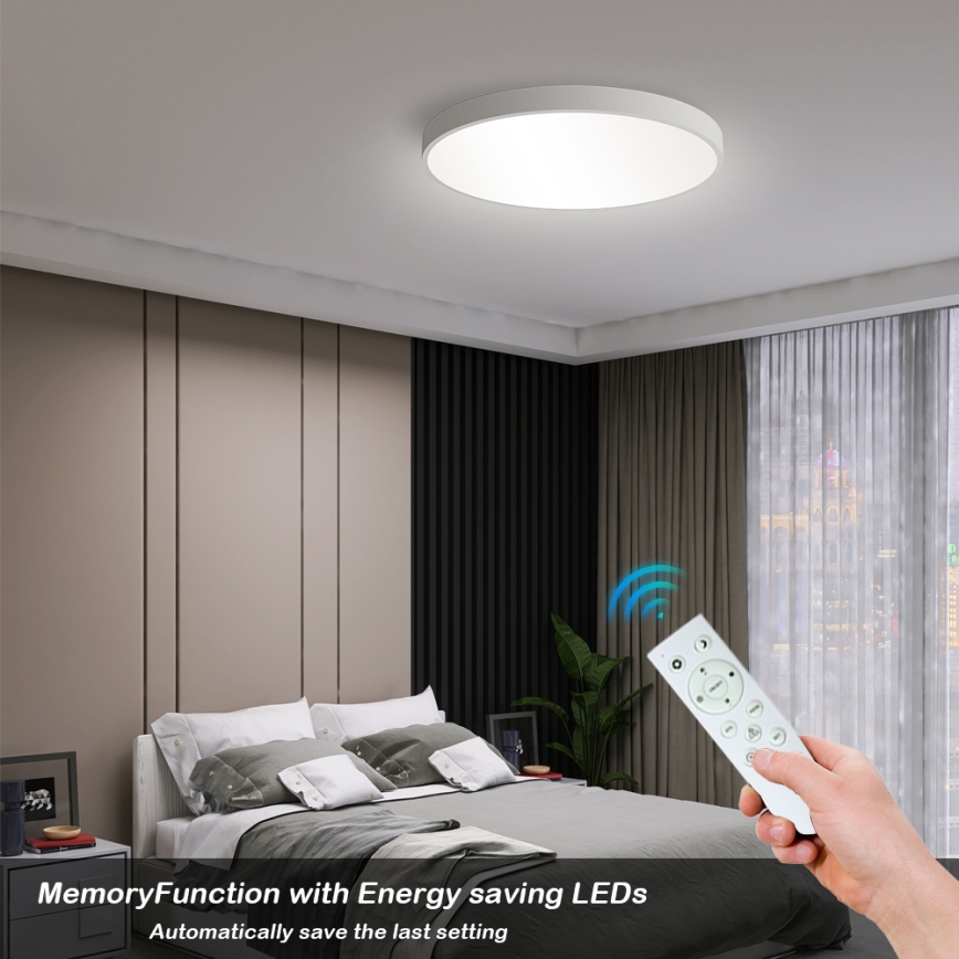 Brilagi - Dimmbare LED-Deckenleuchte POOL SMART LED/60W/230V 50 cm 3000-6000K Wi-Fi Tuya + Fernbedienung weiß