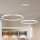 Brilagi - LED-dimmbare Seil-Pendelleuchte PORTOFINO LED/98W/230V 3000-6000K silber + Fernbedienung